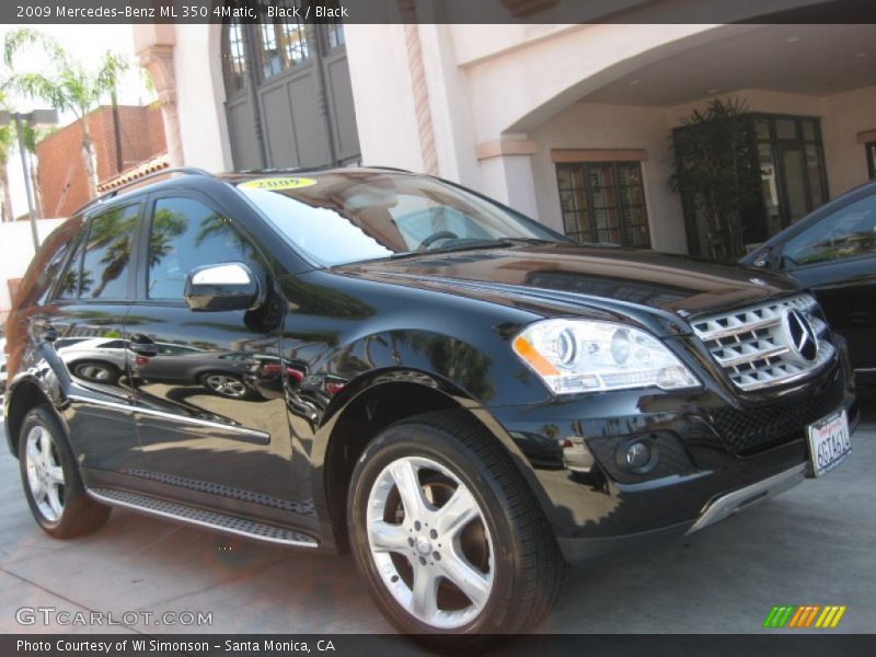 Black / Black 2009 Mercedes-Benz ML 350 4Matic