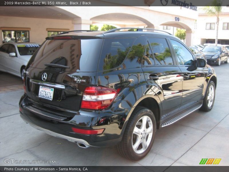 Black / Black 2009 Mercedes-Benz ML 350 4Matic