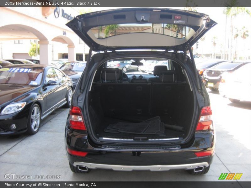 Black / Black 2009 Mercedes-Benz ML 350 4Matic