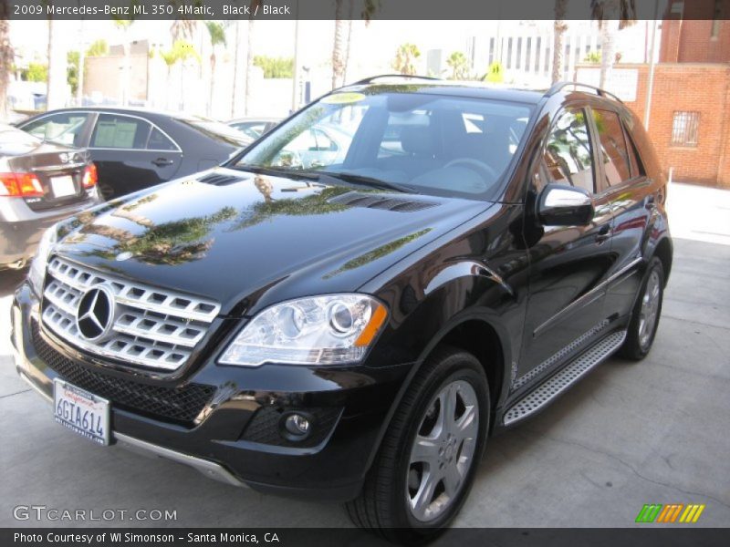 Black / Black 2009 Mercedes-Benz ML 350 4Matic