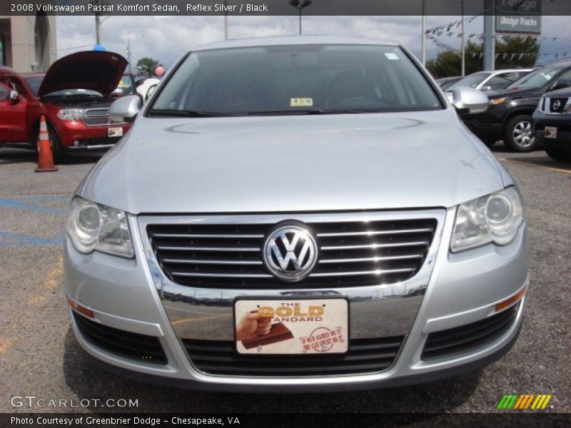 Reflex Silver / Black 2008 Volkswagen Passat Komfort Sedan