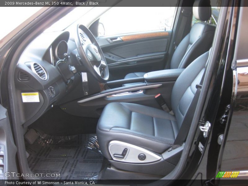 Black / Black 2009 Mercedes-Benz ML 350 4Matic