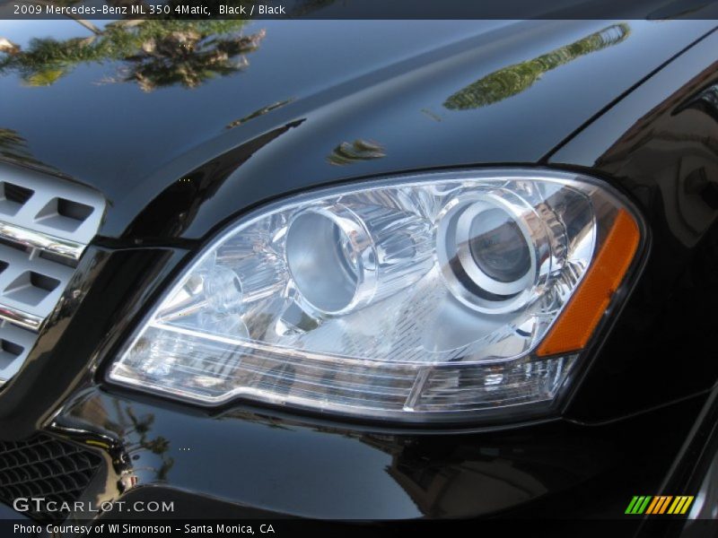 Black / Black 2009 Mercedes-Benz ML 350 4Matic