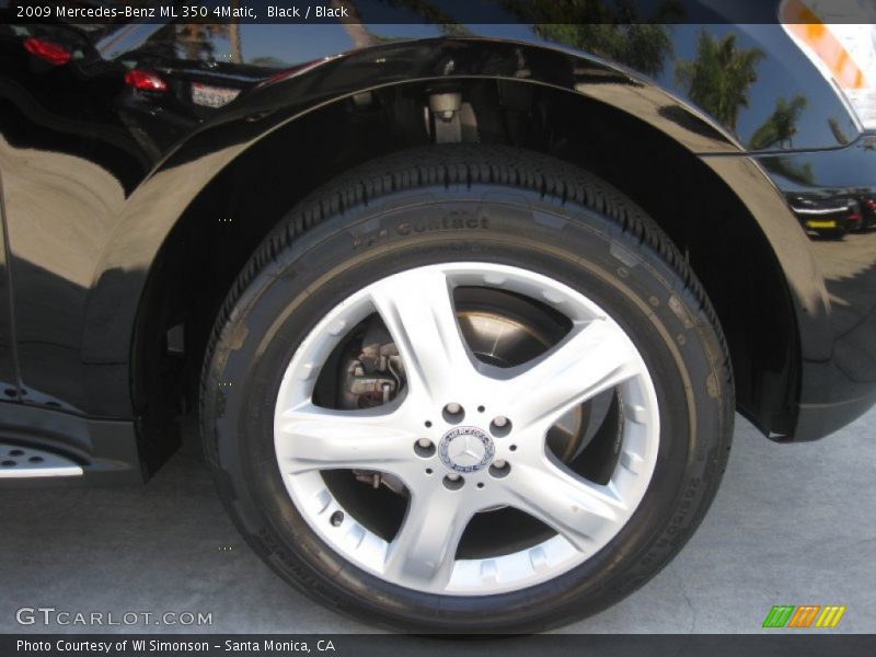 Black / Black 2009 Mercedes-Benz ML 350 4Matic