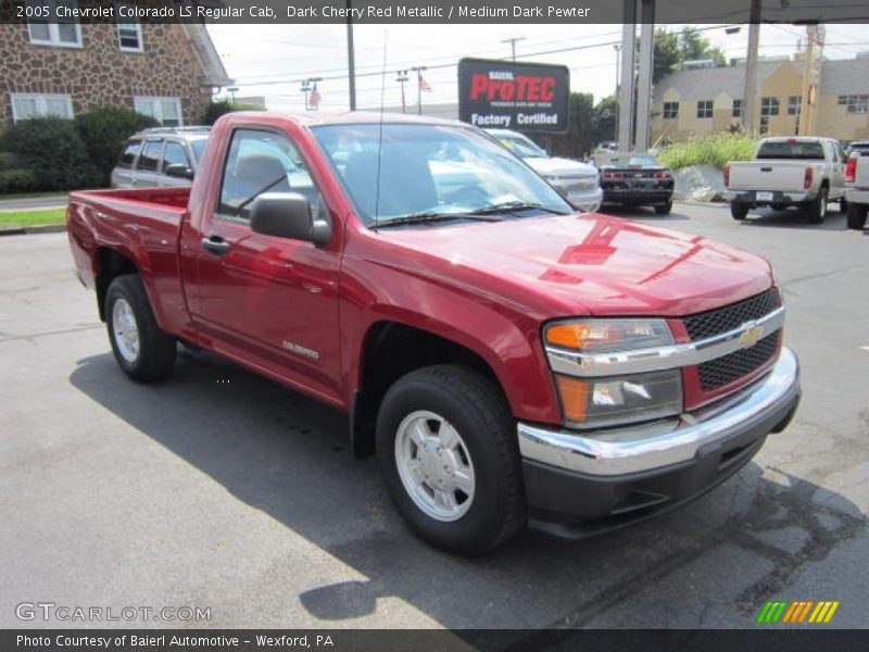 Dark Cherry Red Metallic / Medium Dark Pewter 2005 Chevrolet Colorado LS Regular Cab