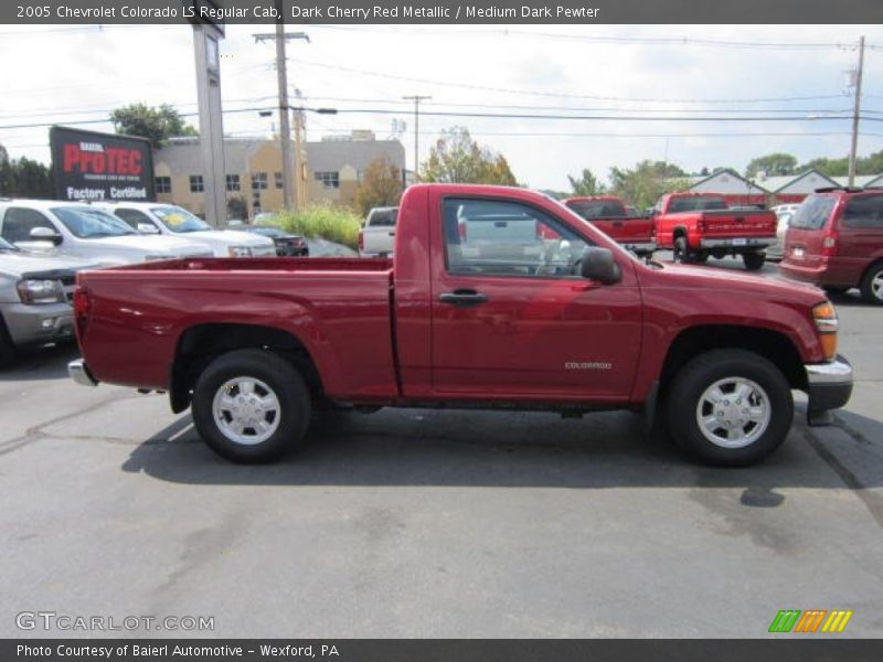 Dark Cherry Red Metallic / Medium Dark Pewter 2005 Chevrolet Colorado LS Regular Cab