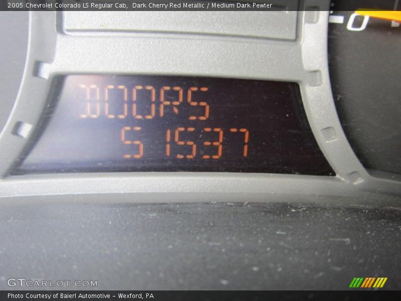 Dark Cherry Red Metallic / Medium Dark Pewter 2005 Chevrolet Colorado LS Regular Cab