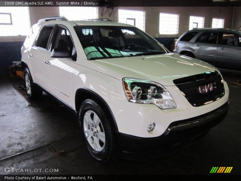 Summit White / Ebony 2008 GMC Acadia SLE AWD