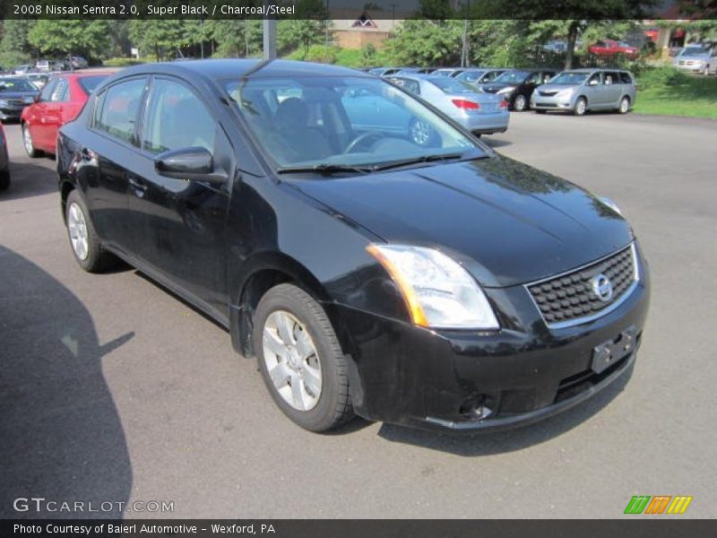 Super Black / Charcoal/Steel 2008 Nissan Sentra 2.0