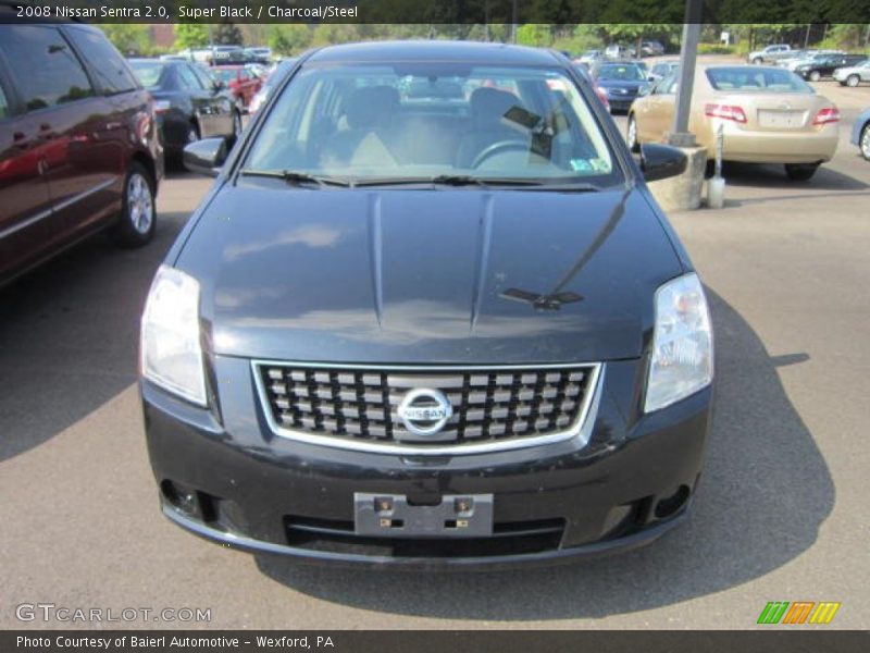 Super Black / Charcoal/Steel 2008 Nissan Sentra 2.0