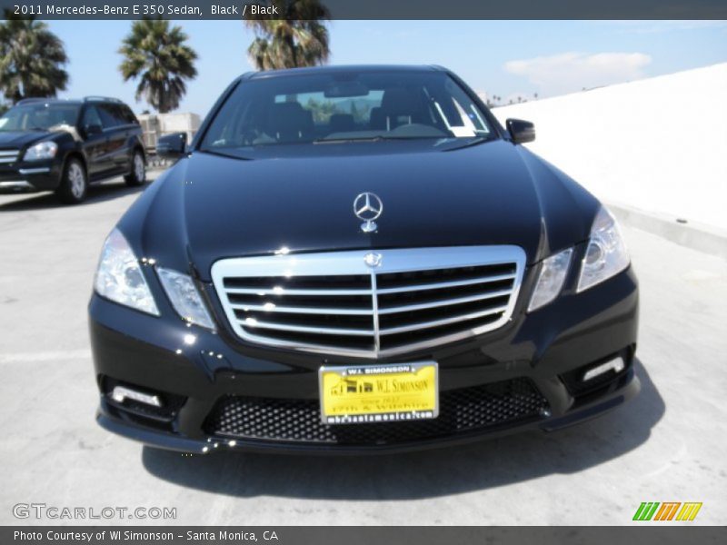 Black / Black 2011 Mercedes-Benz E 350 Sedan