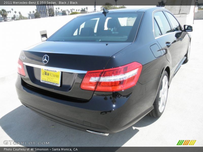 Black / Black 2011 Mercedes-Benz E 350 Sedan