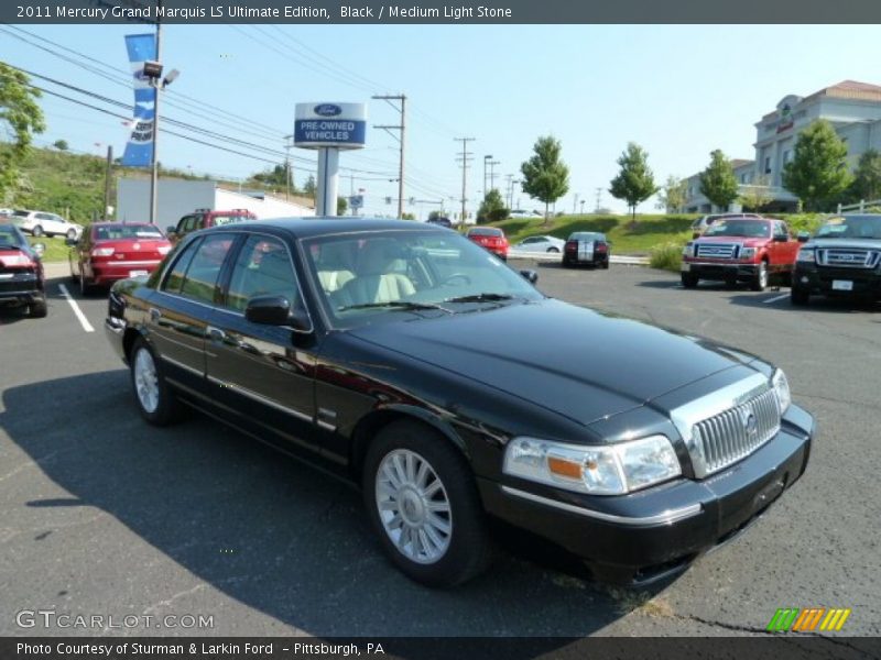 Black / Medium Light Stone 2011 Mercury Grand Marquis LS Ultimate Edition