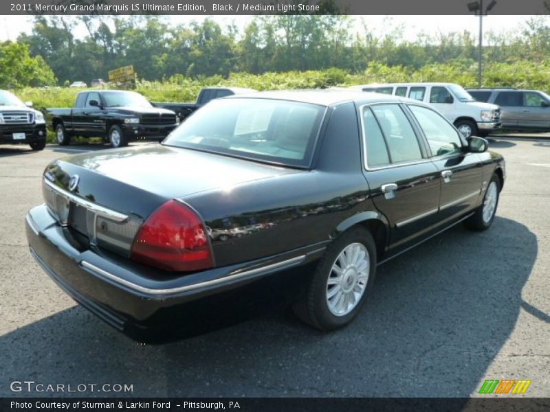 Black / Medium Light Stone 2011 Mercury Grand Marquis LS Ultimate Edition
