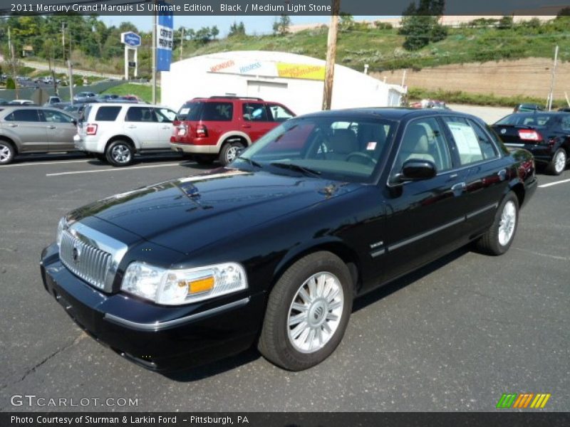 Black / Medium Light Stone 2011 Mercury Grand Marquis LS Ultimate Edition