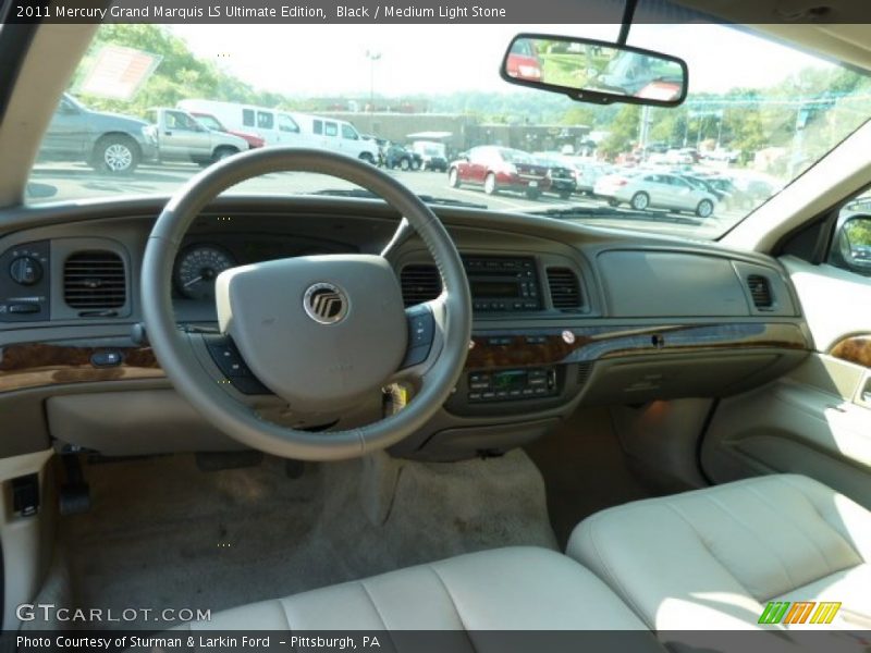 Black / Medium Light Stone 2011 Mercury Grand Marquis LS Ultimate Edition