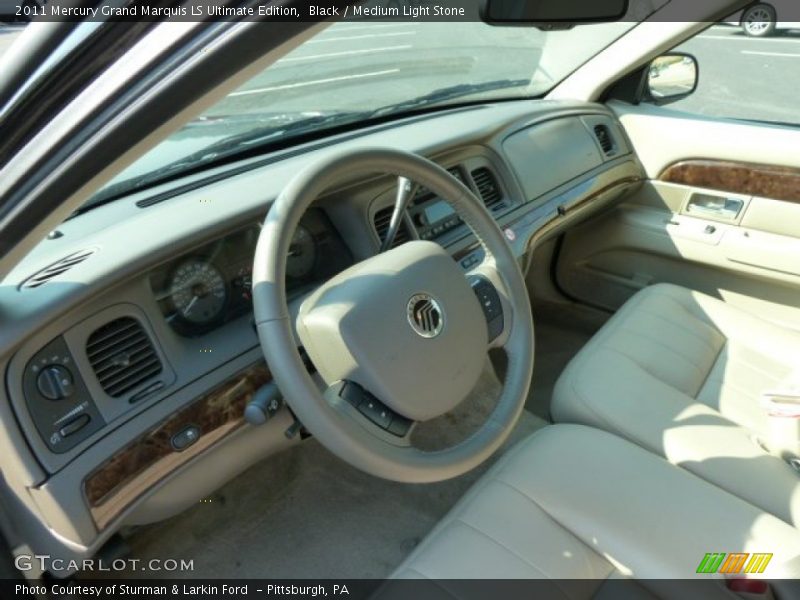 Black / Medium Light Stone 2011 Mercury Grand Marquis LS Ultimate Edition
