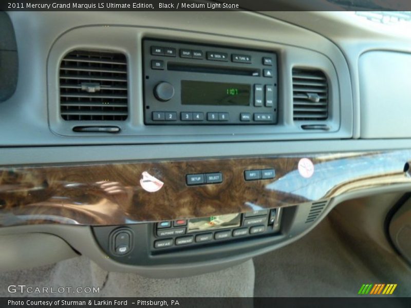 Black / Medium Light Stone 2011 Mercury Grand Marquis LS Ultimate Edition