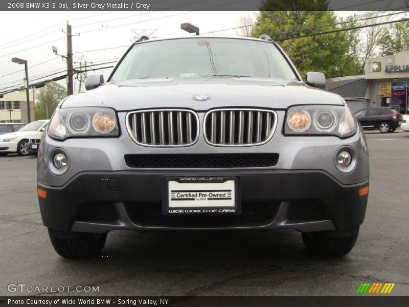 Silver Grey Metallic / Grey 2008 BMW X3 3.0si