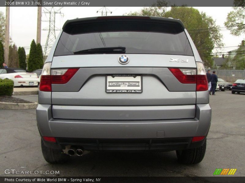 Silver Grey Metallic / Grey 2008 BMW X3 3.0si