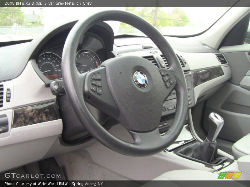 Silver Grey Metallic / Grey 2008 BMW X3 3.0si