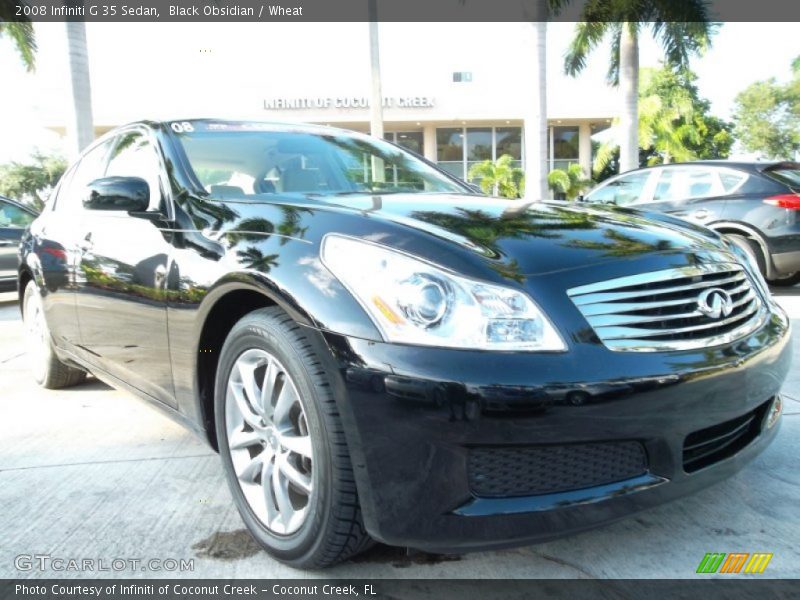 Black Obsidian / Wheat 2008 Infiniti G 35 Sedan