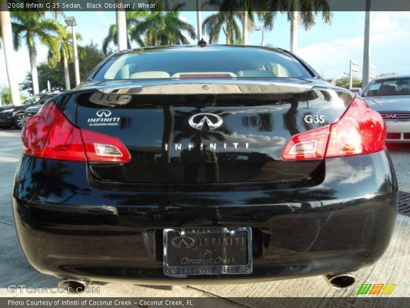 Black Obsidian / Wheat 2008 Infiniti G 35 Sedan