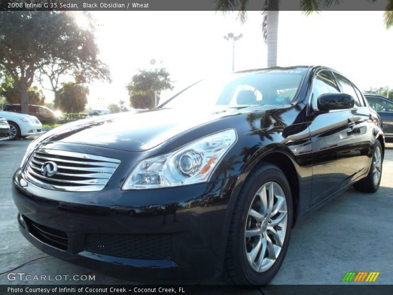 Black Obsidian / Wheat 2008 Infiniti G 35 Sedan