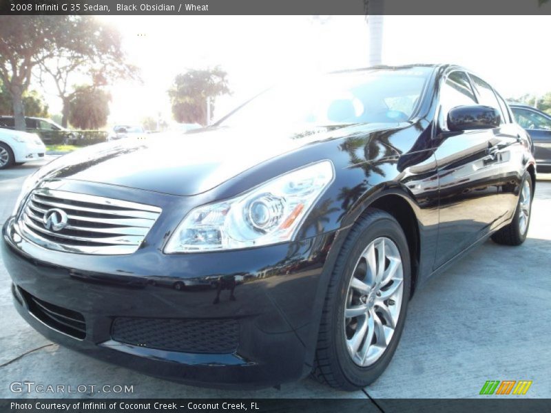 Black Obsidian / Wheat 2008 Infiniti G 35 Sedan