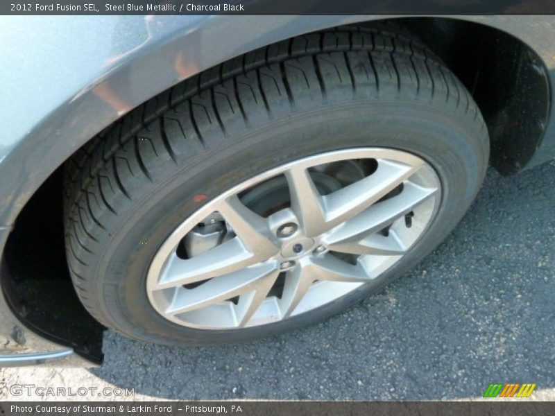 Steel Blue Metallic / Charcoal Black 2012 Ford Fusion SEL