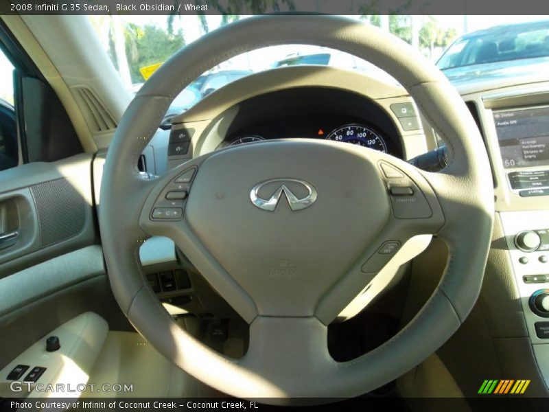 Black Obsidian / Wheat 2008 Infiniti G 35 Sedan