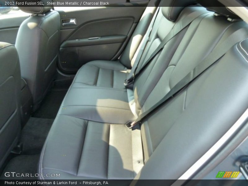 Steel Blue Metallic / Charcoal Black 2012 Ford Fusion SEL