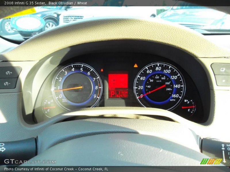 Black Obsidian / Wheat 2008 Infiniti G 35 Sedan