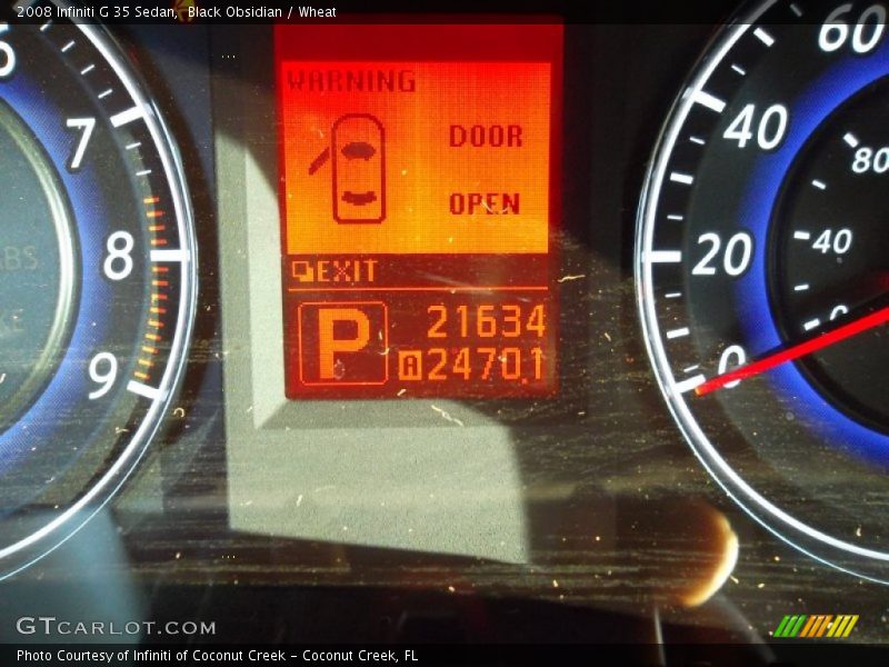 Black Obsidian / Wheat 2008 Infiniti G 35 Sedan