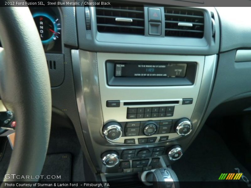 Steel Blue Metallic / Charcoal Black 2012 Ford Fusion SEL