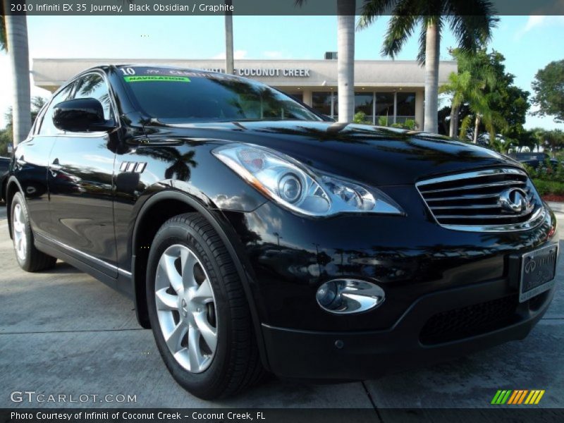 Black Obsidian / Graphite 2010 Infiniti EX 35 Journey