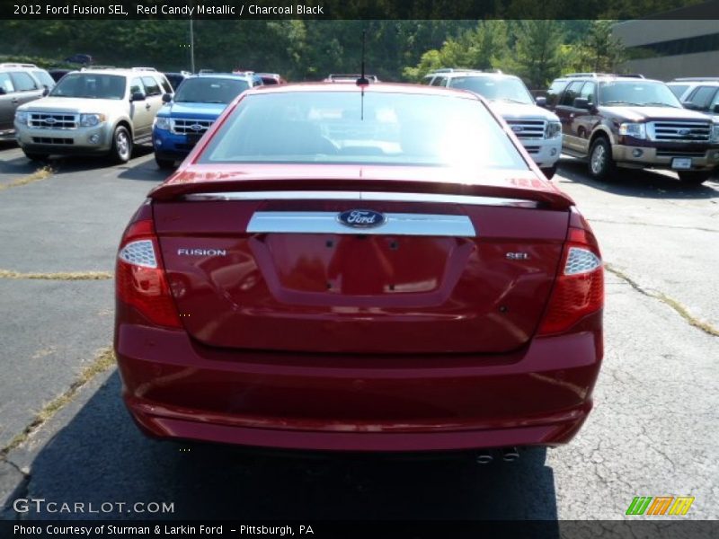 Red Candy Metallic / Charcoal Black 2012 Ford Fusion SEL