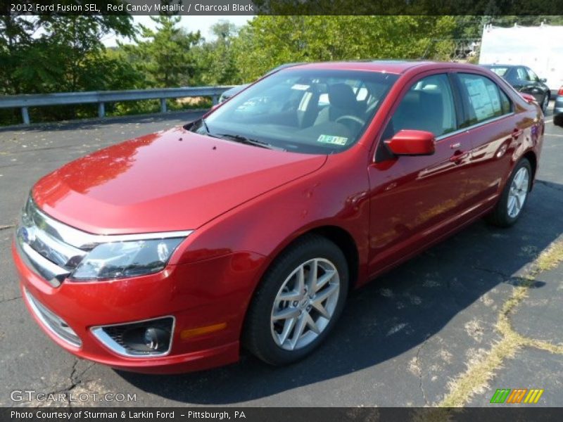 Red Candy Metallic / Charcoal Black 2012 Ford Fusion SEL