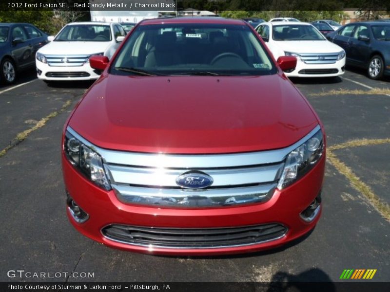 Red Candy Metallic / Charcoal Black 2012 Ford Fusion SEL