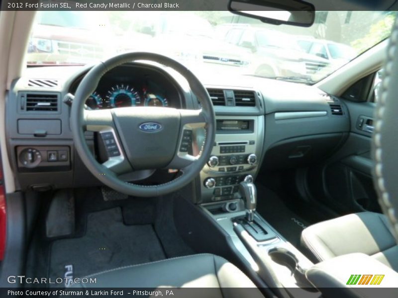 Red Candy Metallic / Charcoal Black 2012 Ford Fusion SEL