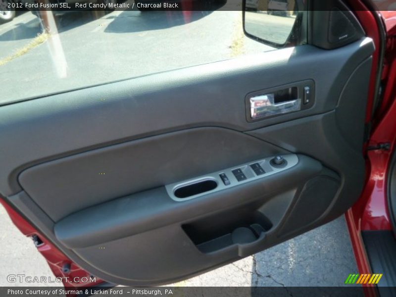 Red Candy Metallic / Charcoal Black 2012 Ford Fusion SEL