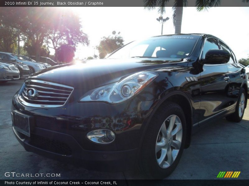 Black Obsidian / Graphite 2010 Infiniti EX 35 Journey