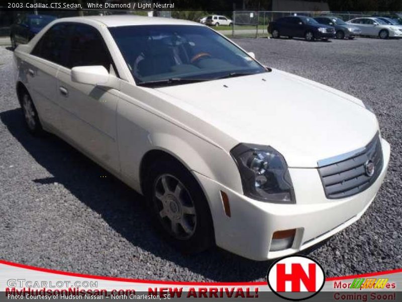 White Diamond / Light Neutral 2003 Cadillac CTS Sedan