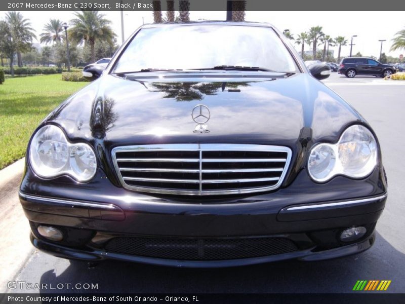 Black / Black 2007 Mercedes-Benz C 230 Sport