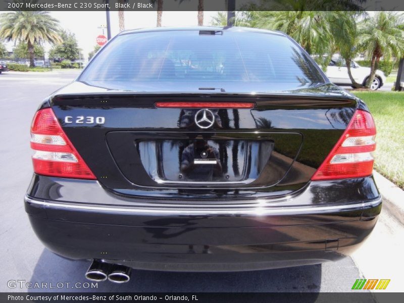 Black / Black 2007 Mercedes-Benz C 230 Sport