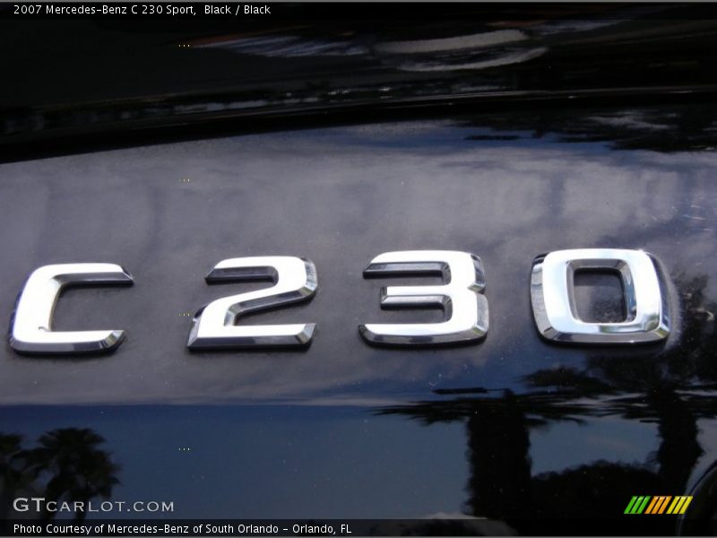 Black / Black 2007 Mercedes-Benz C 230 Sport