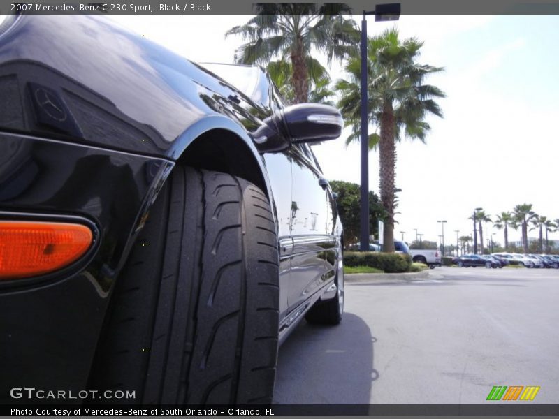 Black / Black 2007 Mercedes-Benz C 230 Sport