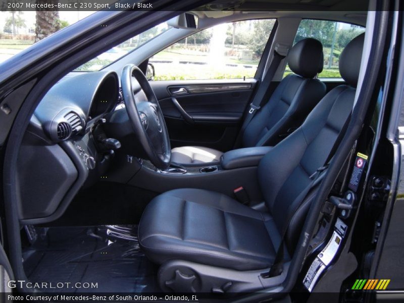 Black / Black 2007 Mercedes-Benz C 230 Sport