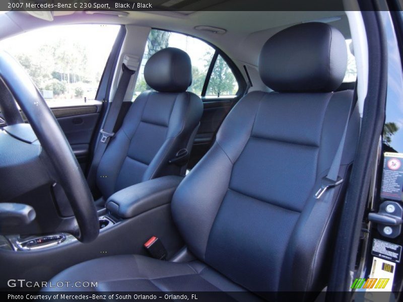 Black / Black 2007 Mercedes-Benz C 230 Sport