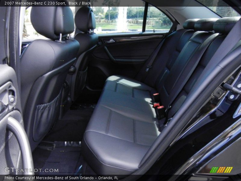 Black / Black 2007 Mercedes-Benz C 230 Sport